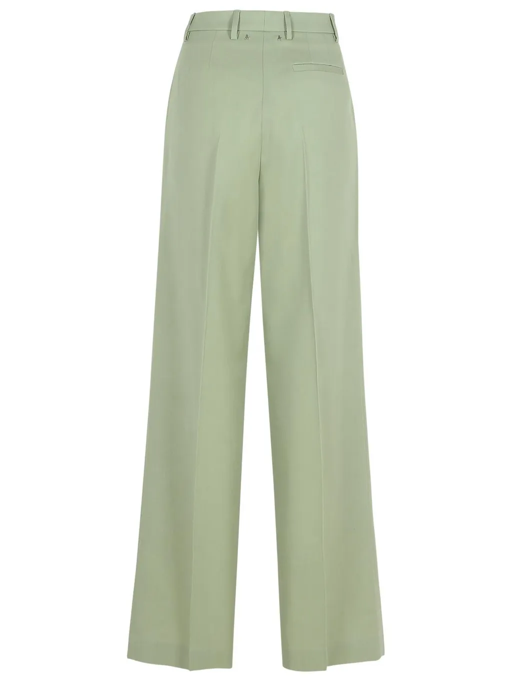 Wide-Leg Pleated Trousers
