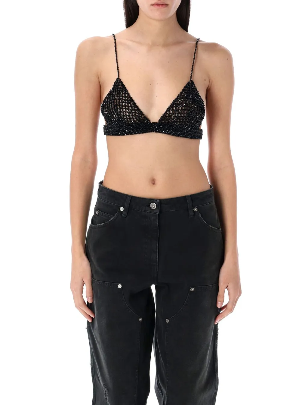 Beaded Triangle Bra Top