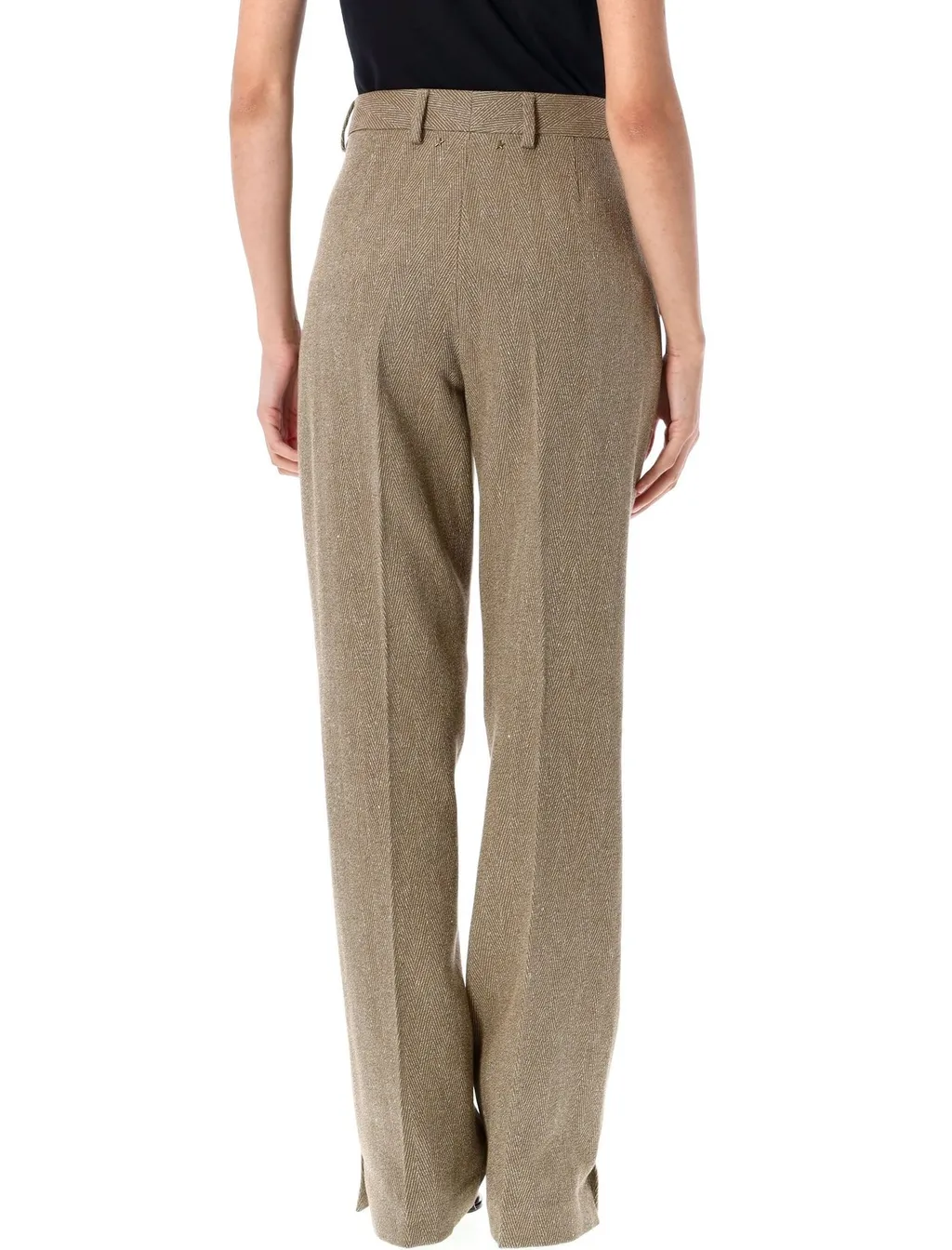 High-Waisted Wide-Leg Trousers