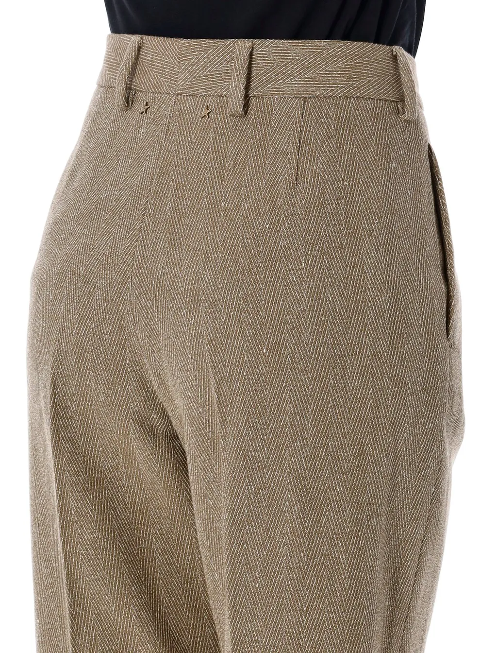 High-Waisted Wide-Leg Trousers