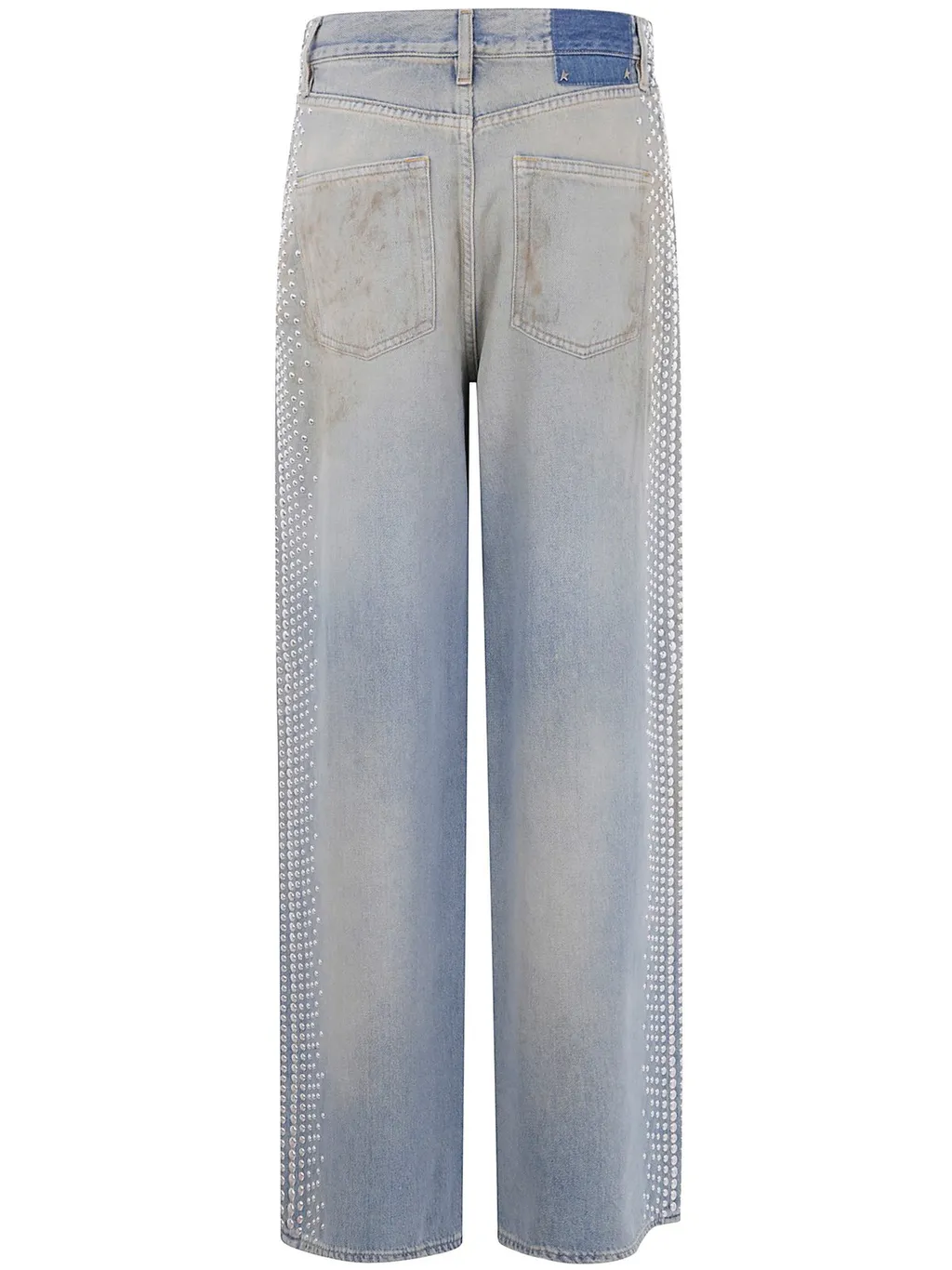 Wide Leg Jeans With Studs