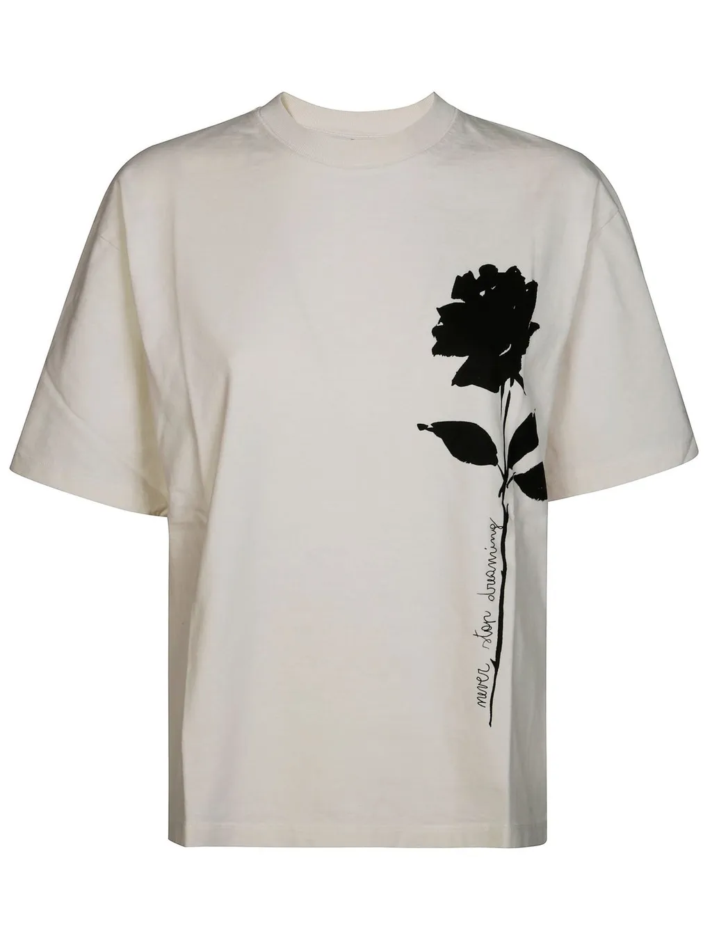 T-Shirt With Rose Print