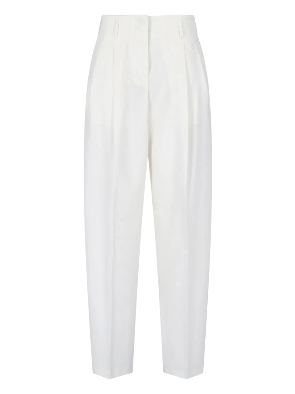 High-Waisted Pleated Trousers