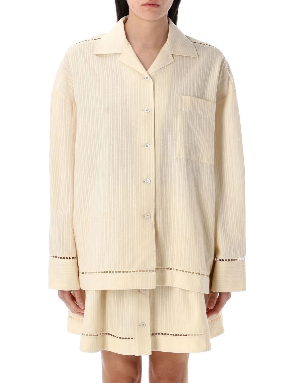 Striped Button-Up Shirt