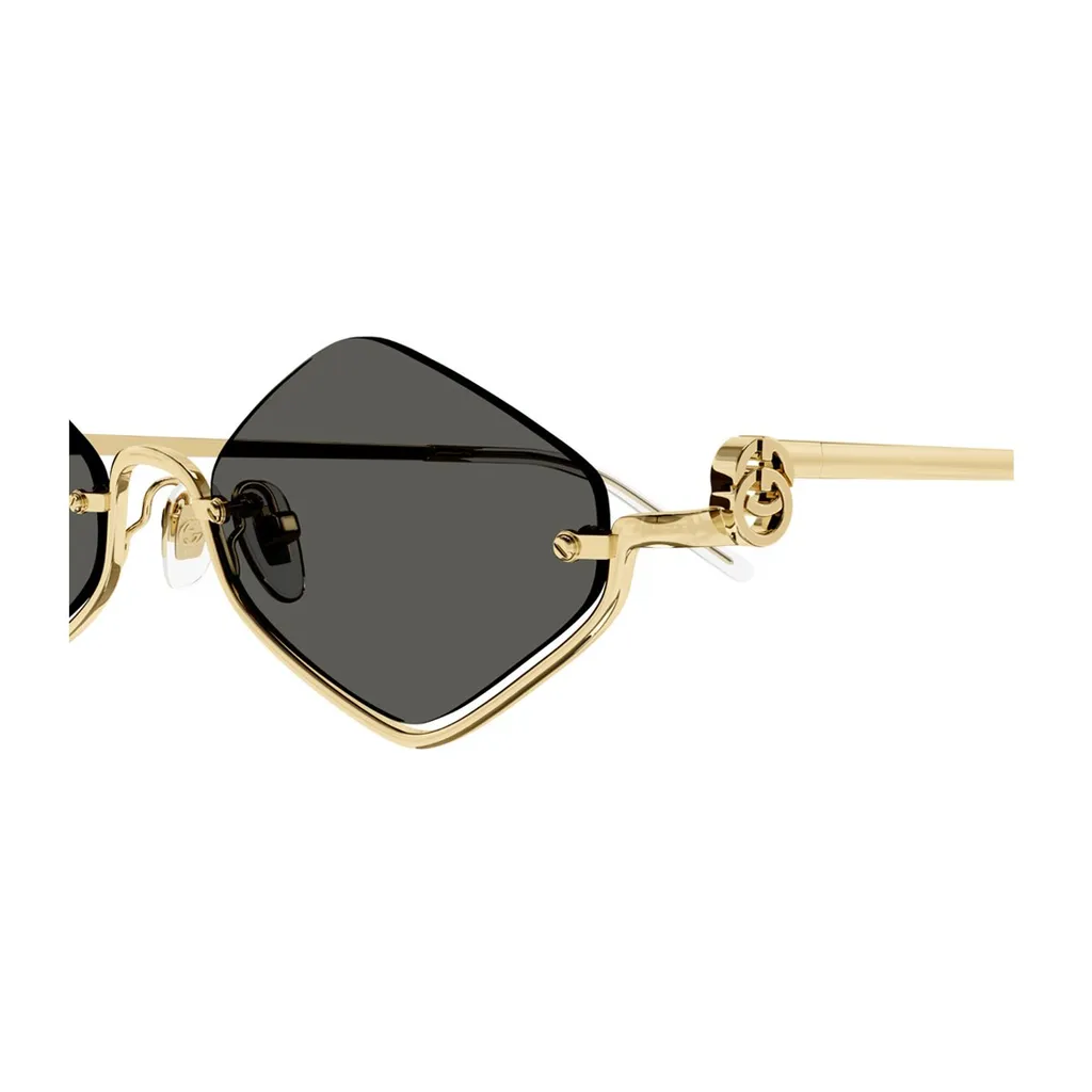 Diamond-Shaped Rimless Sunglasses