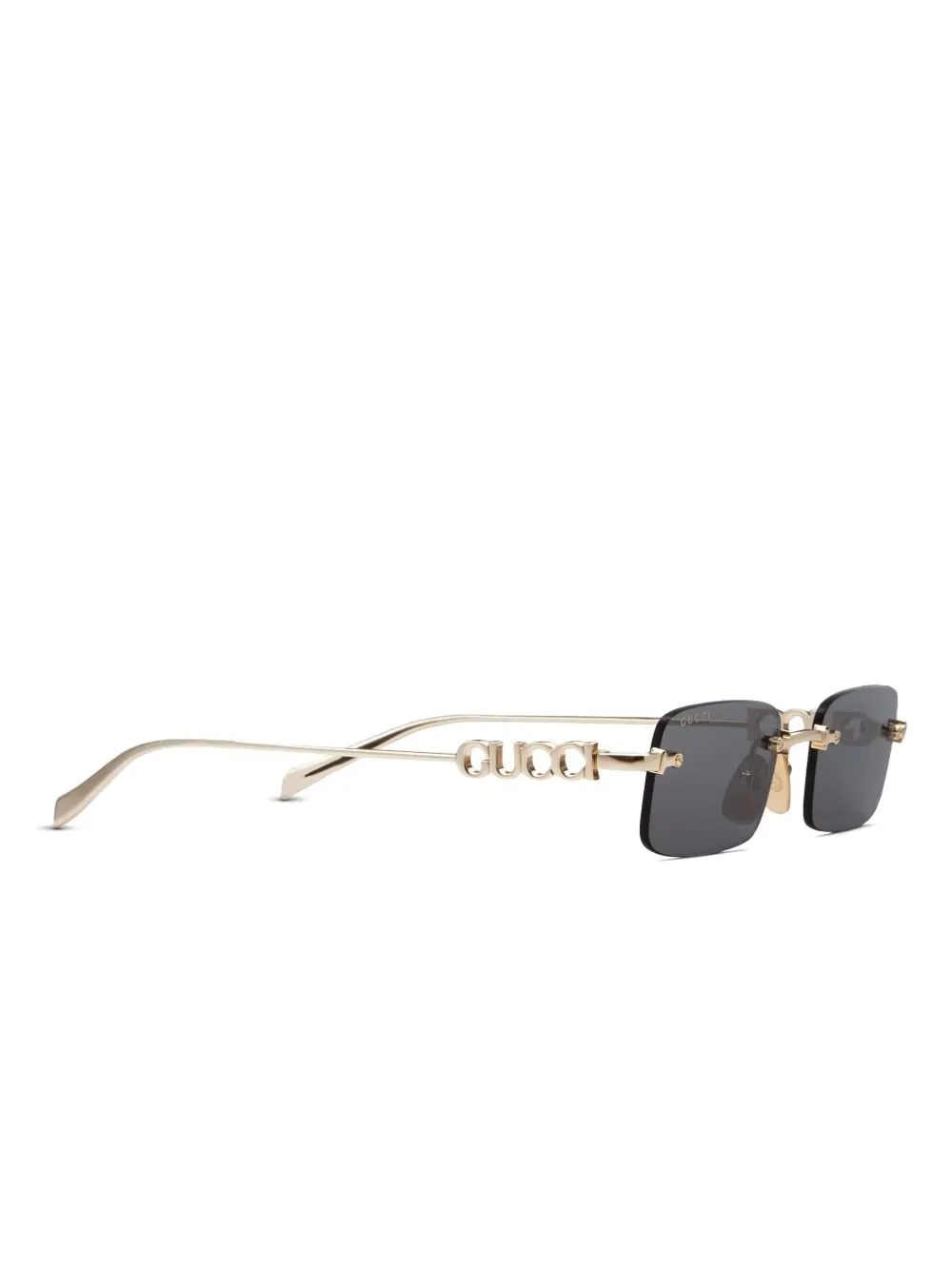 Rimless Rectangular Sunglasses