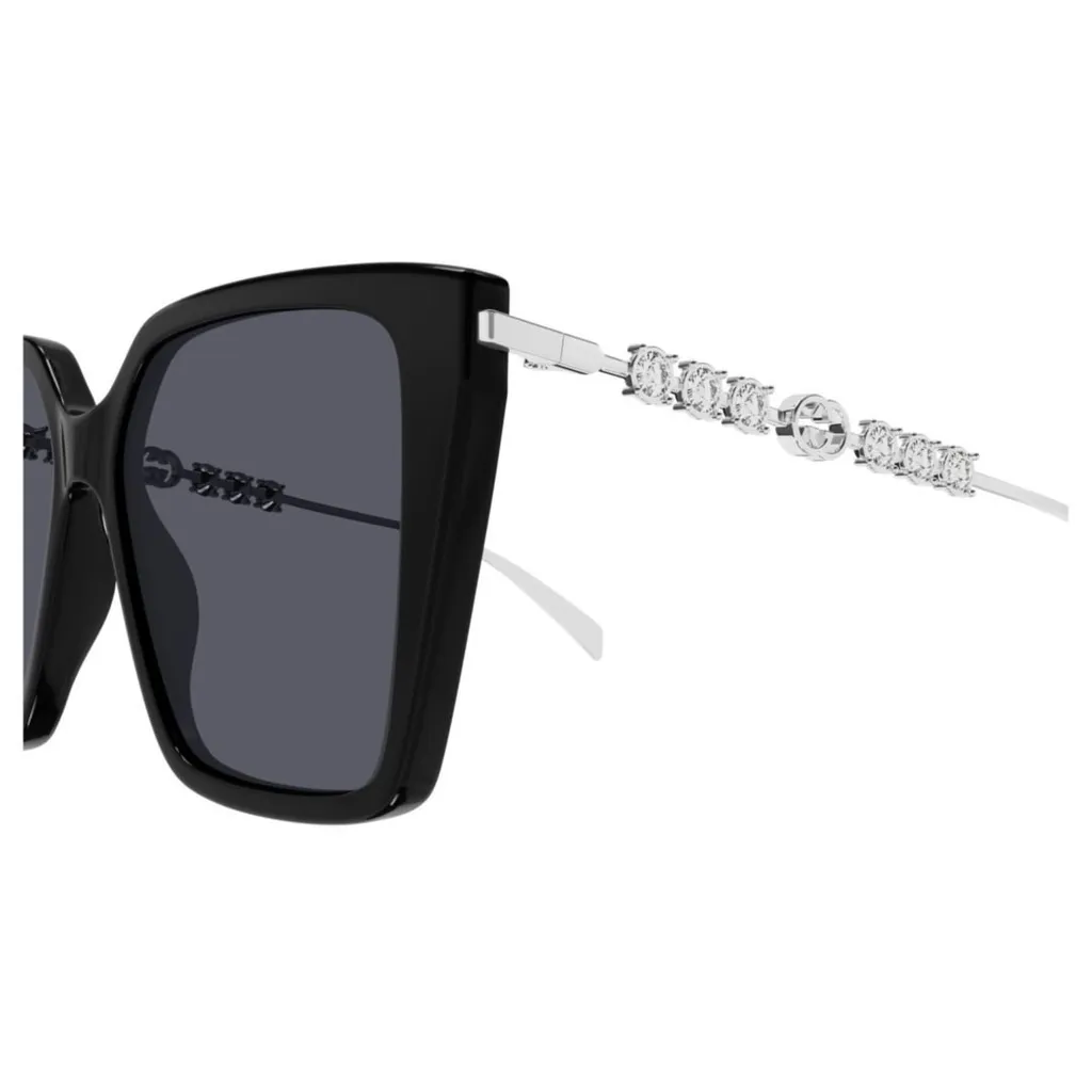 Square Sunglasses With Interlocking G Chain Detail