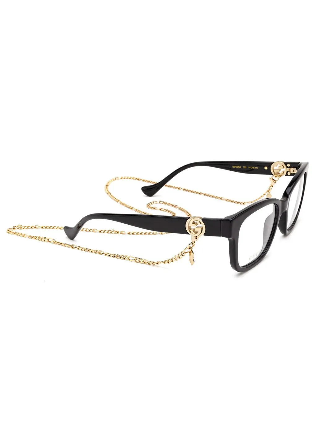 Rectangular Eyeglasses With Chain