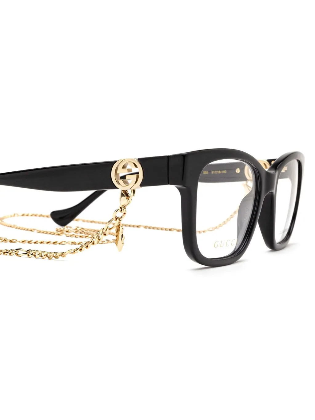 Rectangular Eyeglasses With Chain