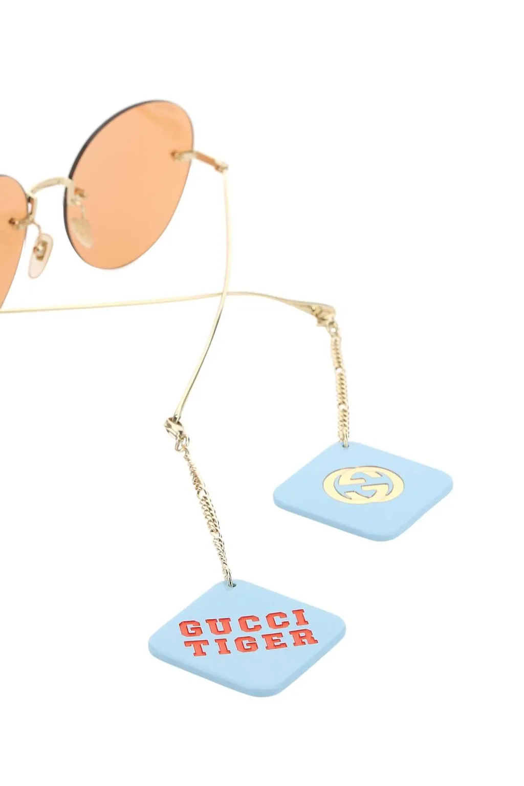 Round Rimless Sunglasses