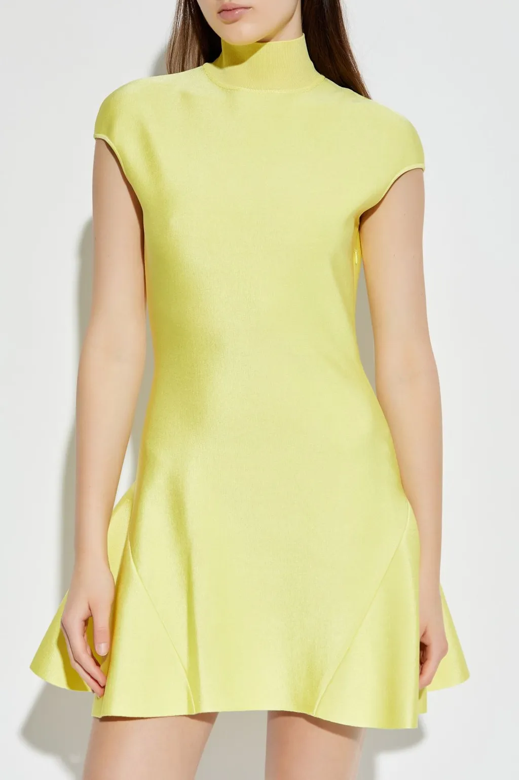 Mock Neck Mini Dress