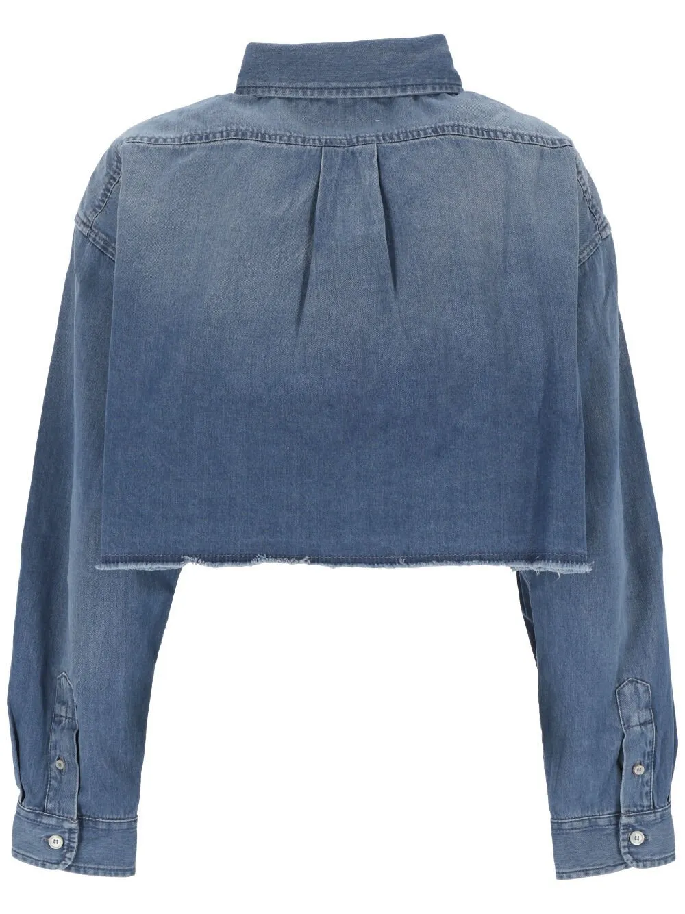 Cropped Denim Shirt