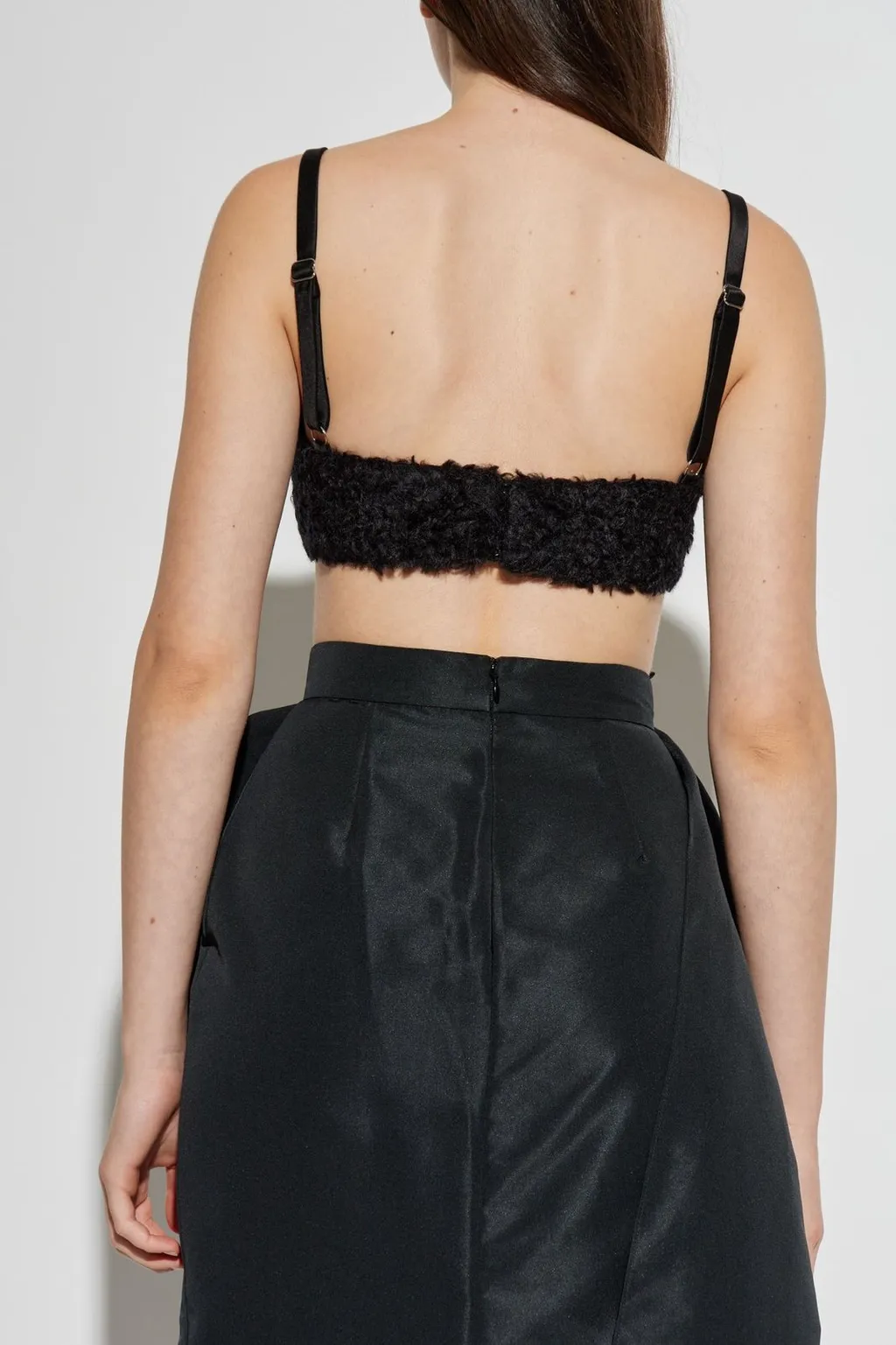 Faux Fur Bandeau Top