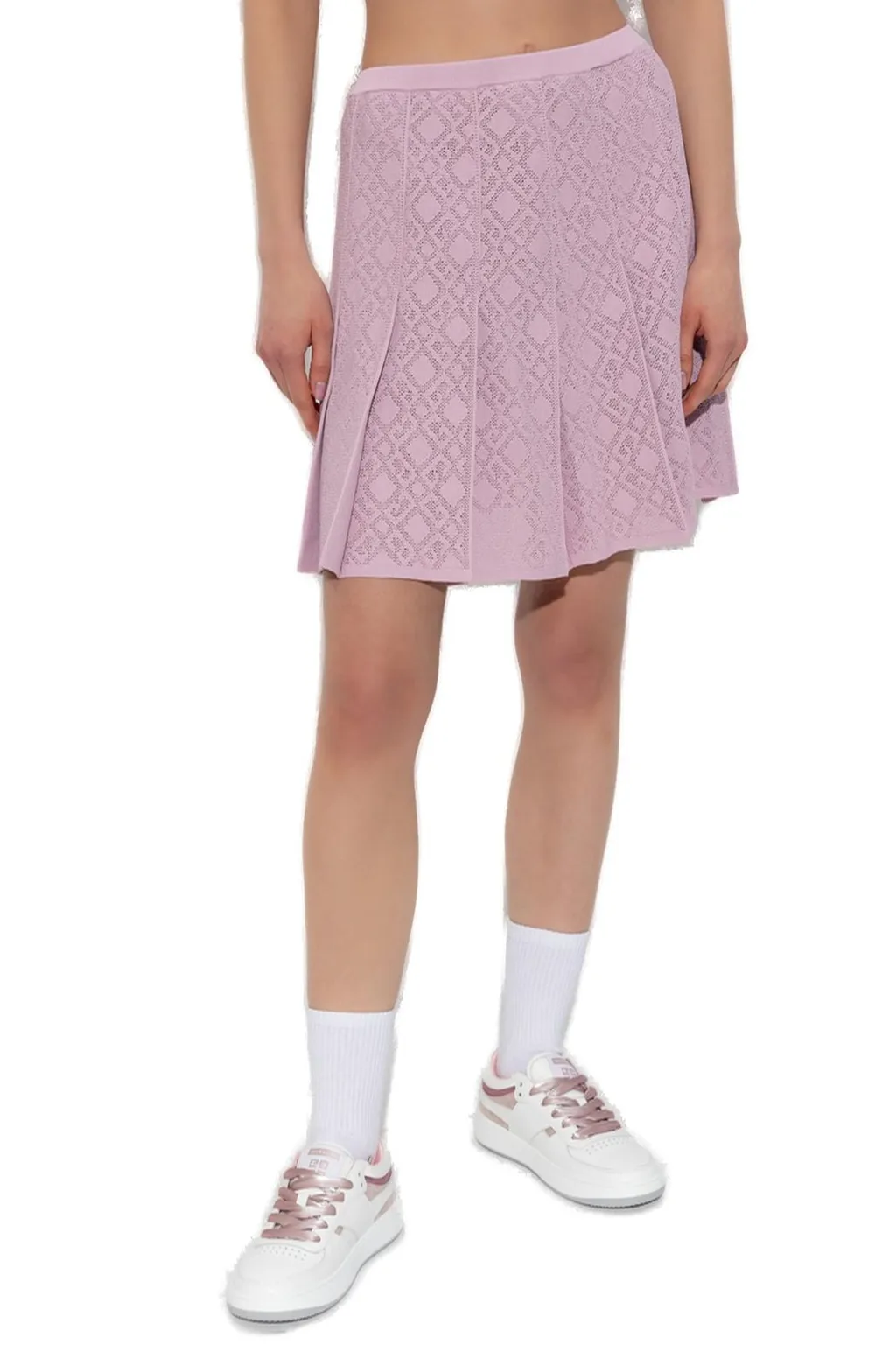 Pleated Knit Skirt