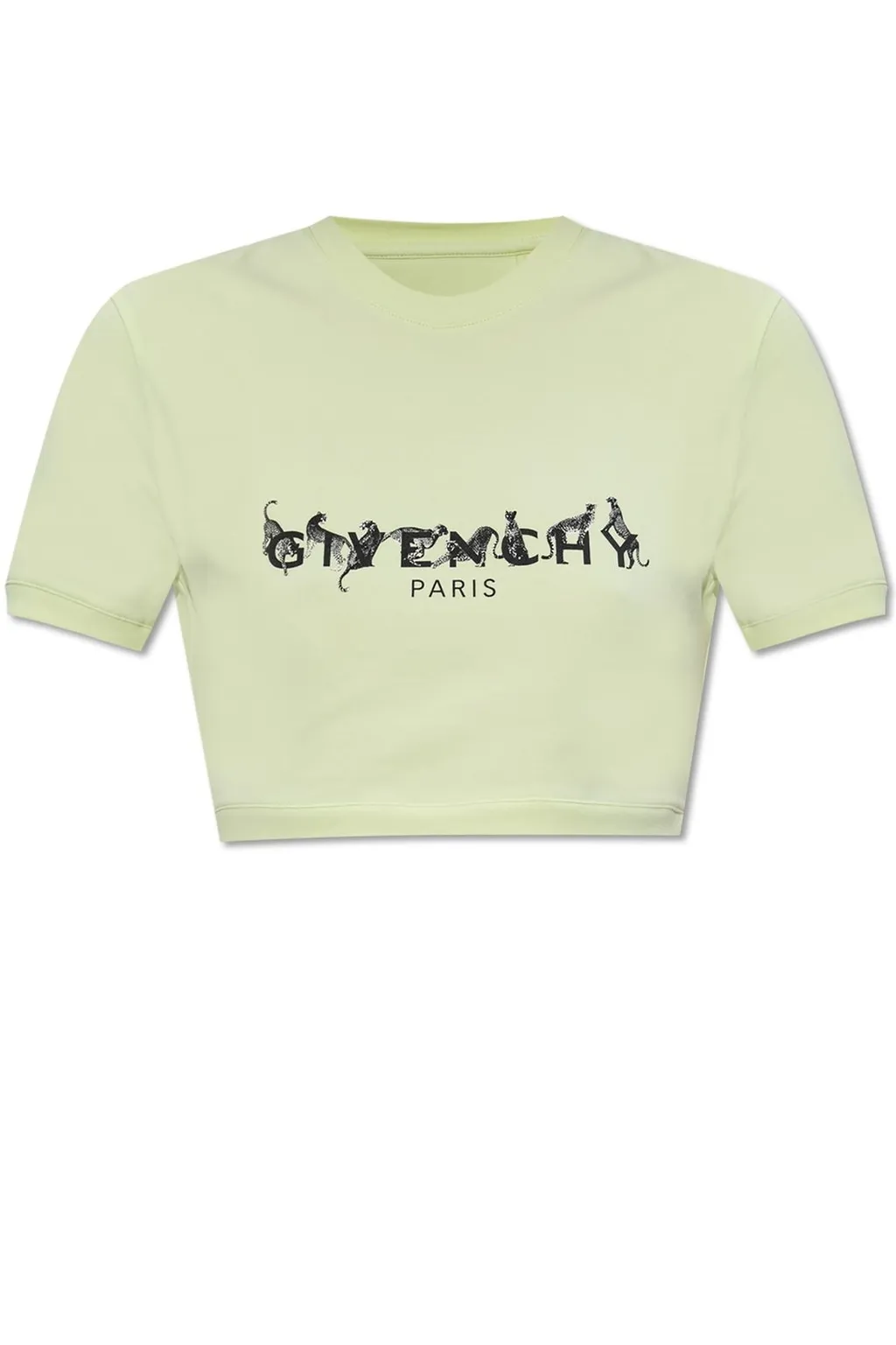 Cropped T-Shirt With Animal Motif