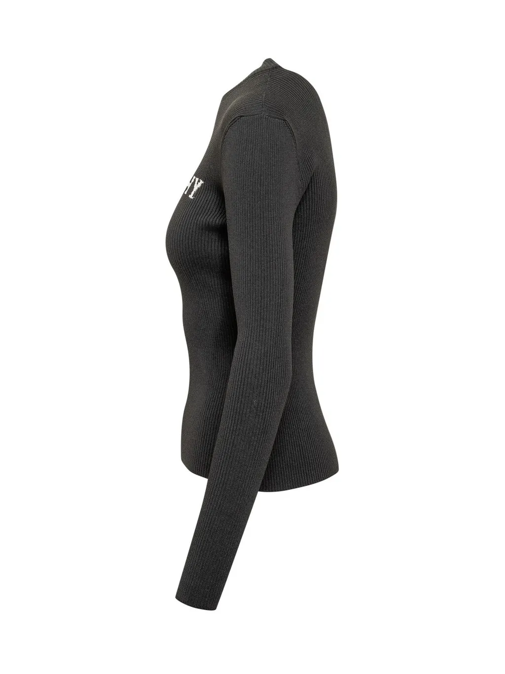 Ribbed Mock Neck Top