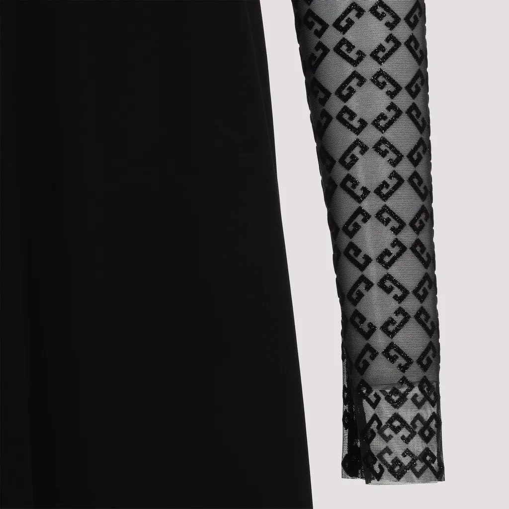 Dress With Lace Sleeves