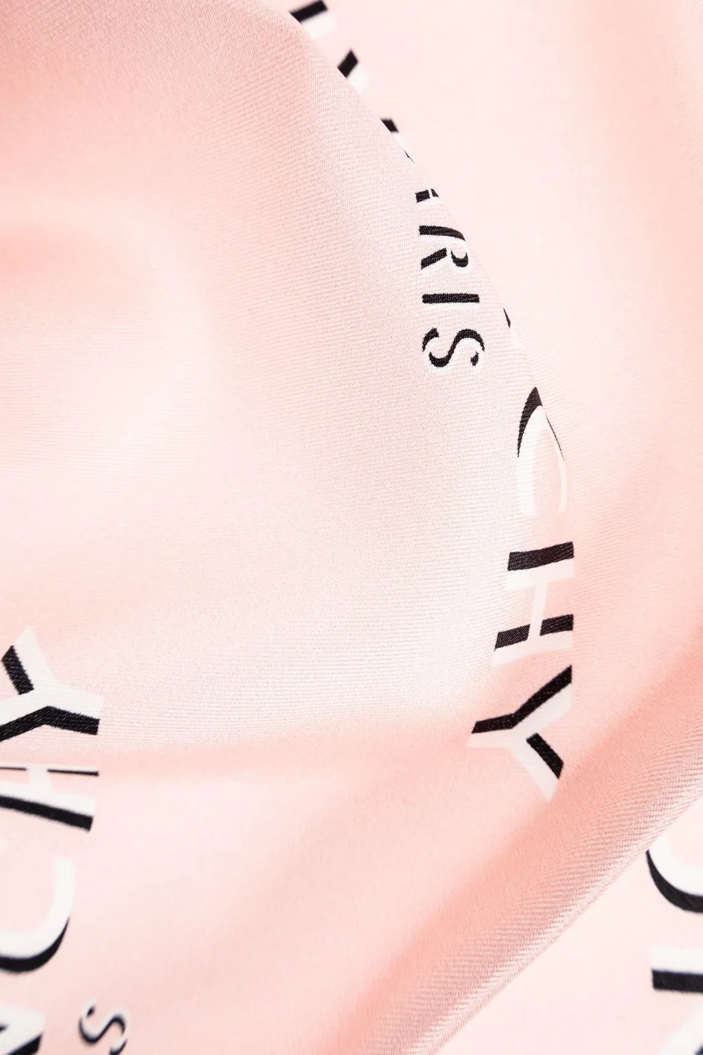 Logo Print Silk Scarf