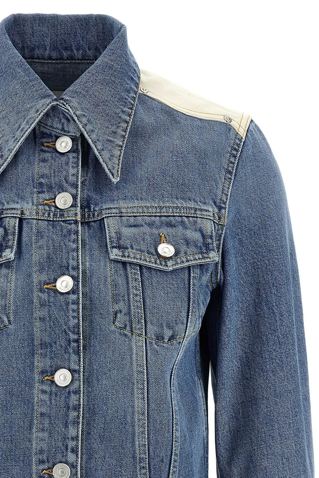 Denim Jacket With Contrast Yoke