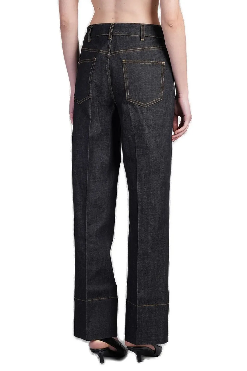 High-Waisted Wide-Leg Jeans