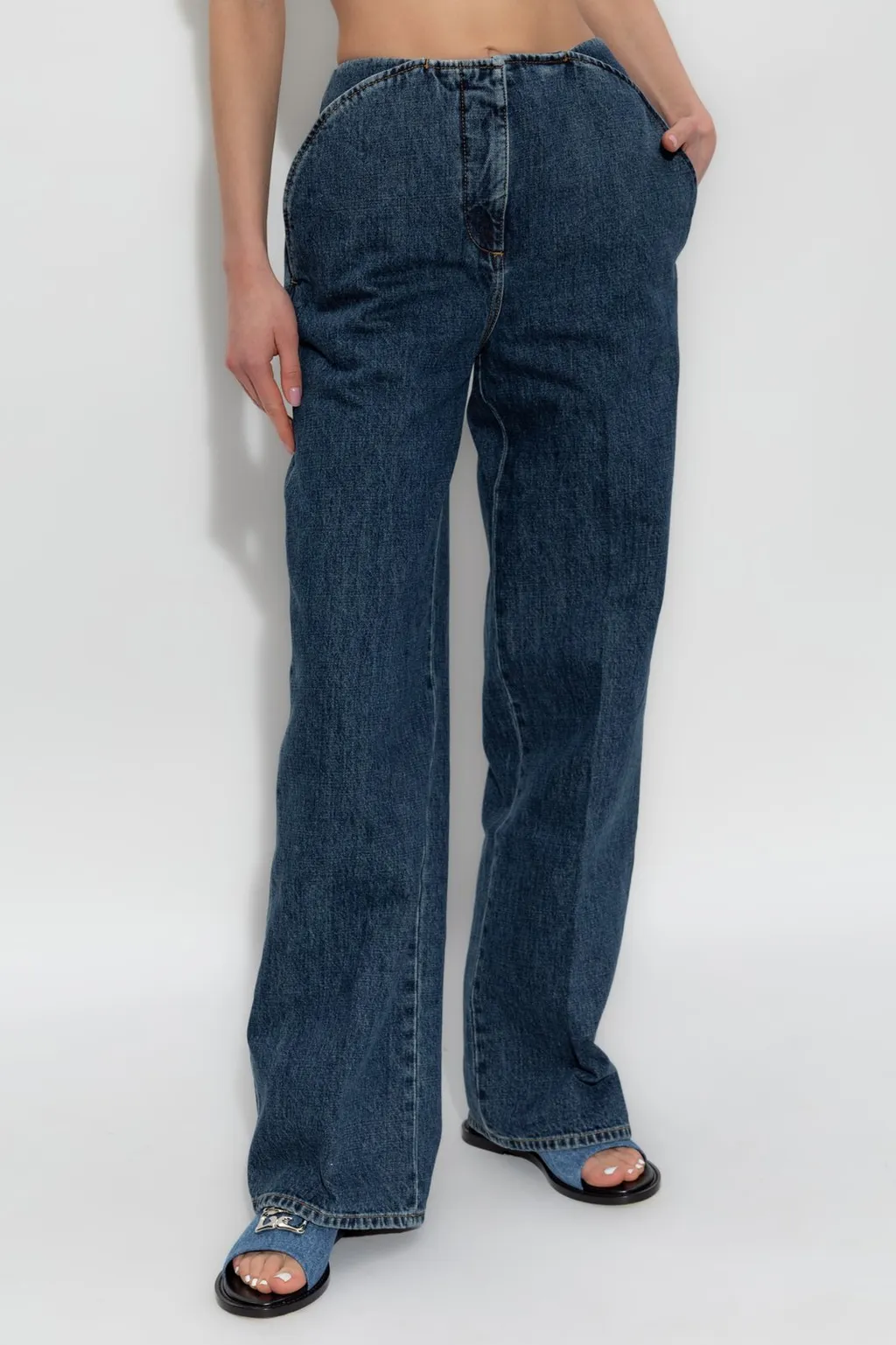 High-Waisted Wide-Leg Jeans