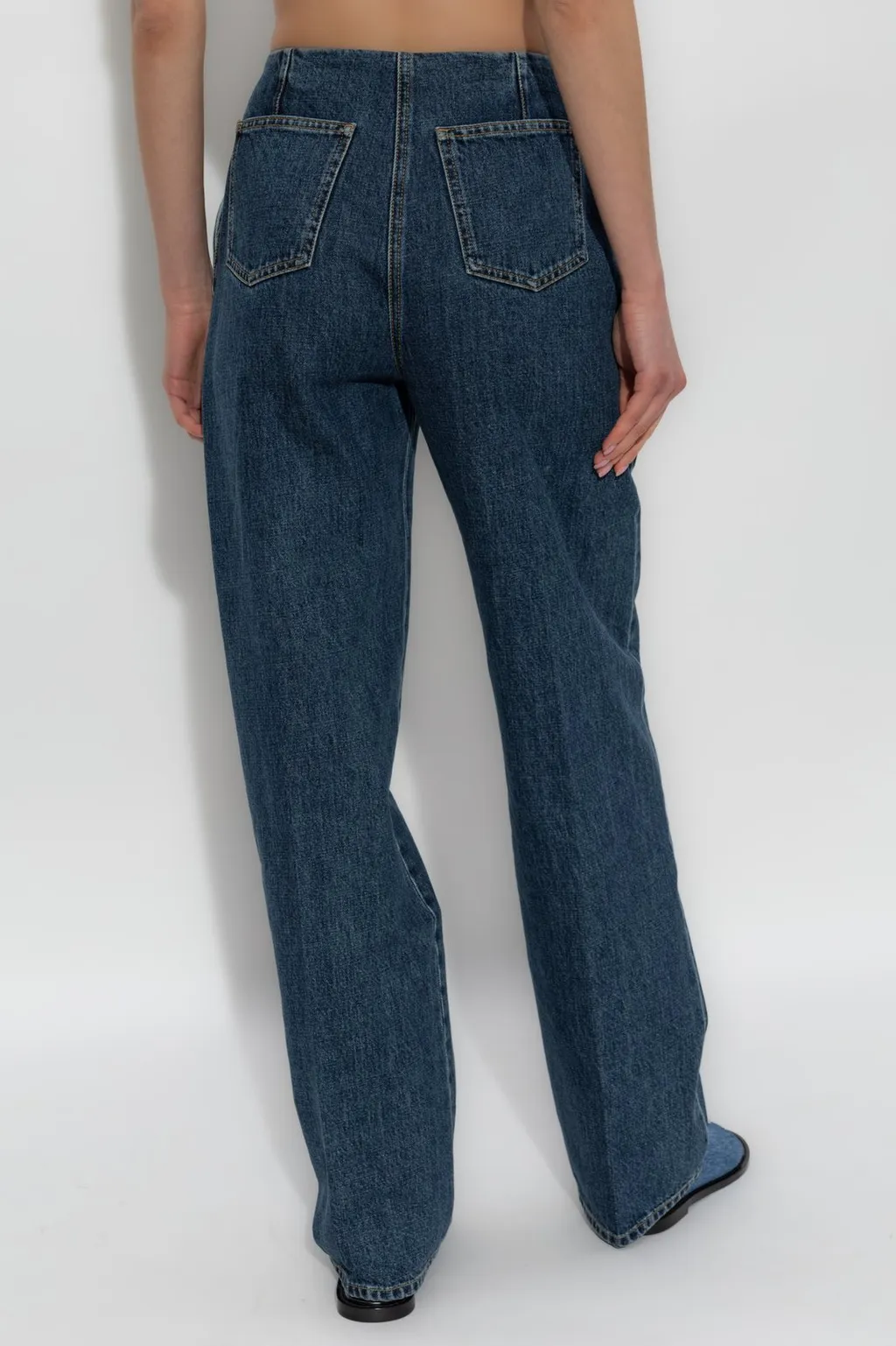 High-Waisted Wide-Leg Jeans