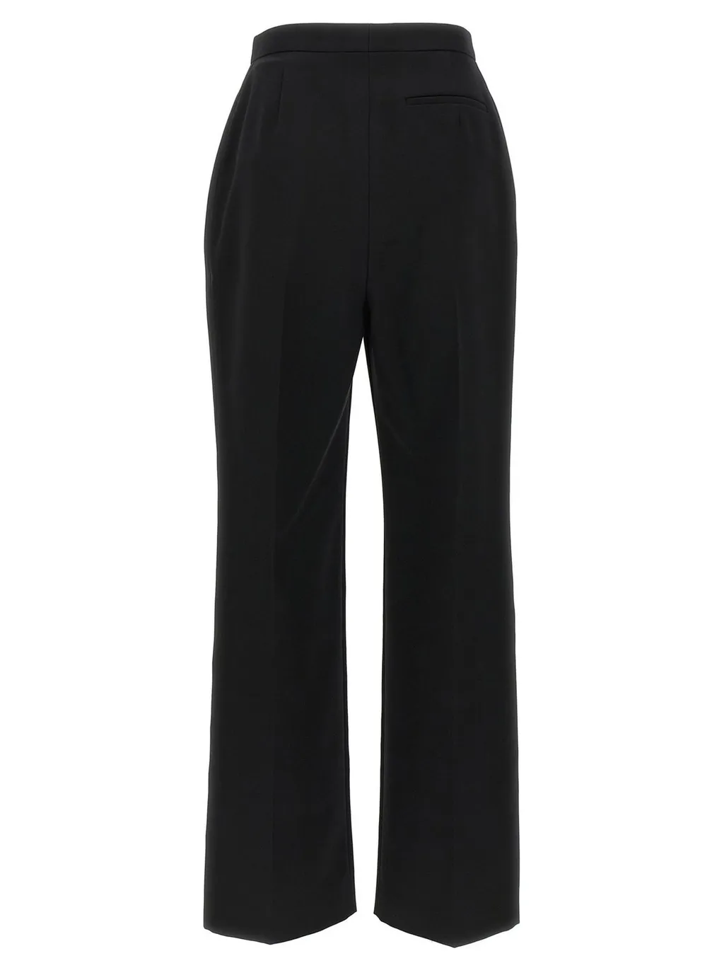 High-Waisted Flared Trousers