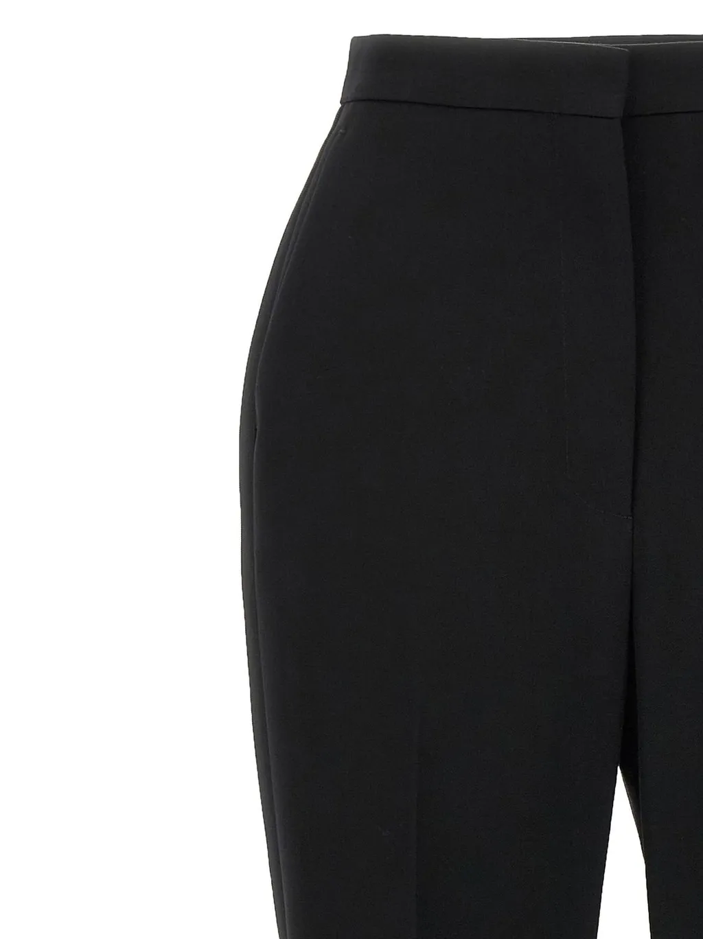 High-Waisted Flared Trousers
