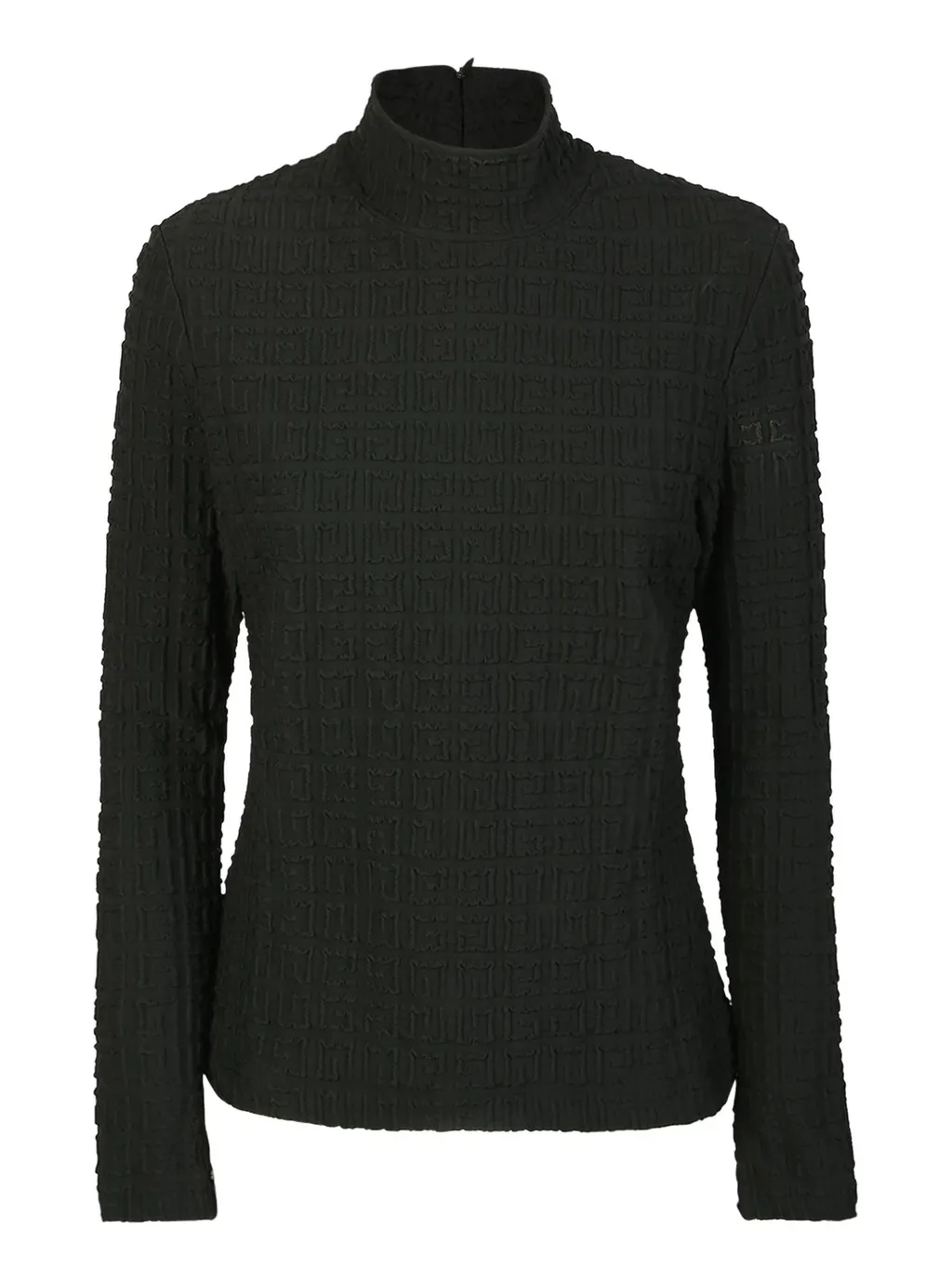 Mock Neck Textured Top