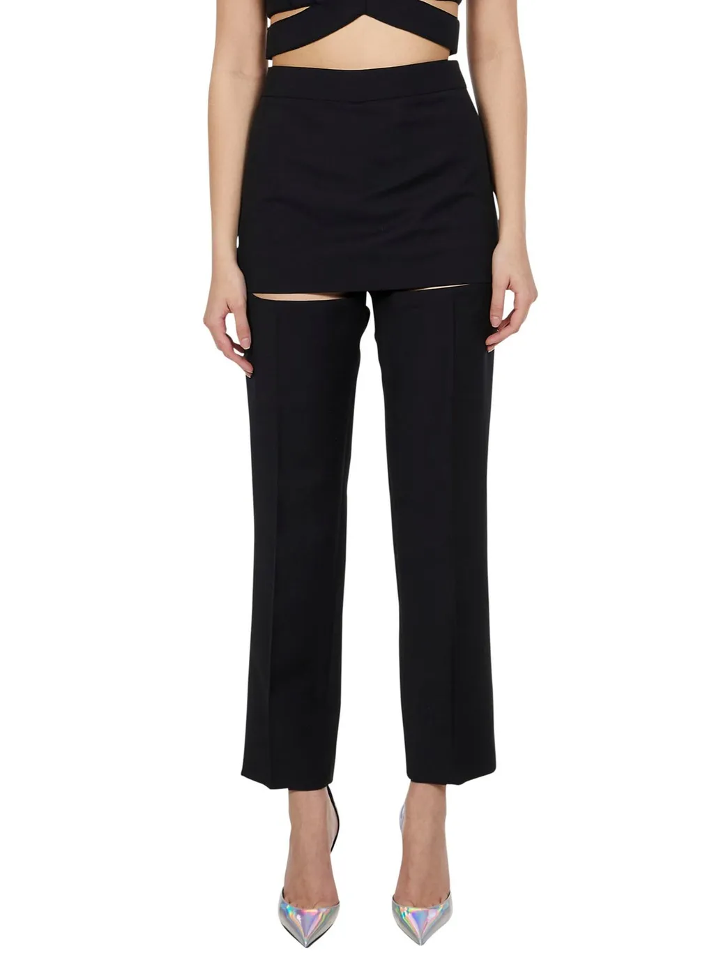 Cut-Out Waist Trousers