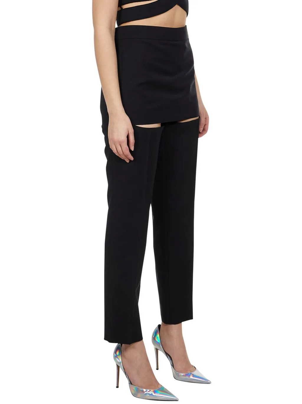 Cut-Out Waist Trousers