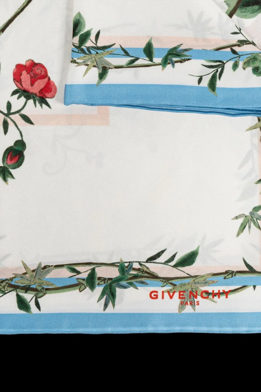 Floral Print Silk Scarf