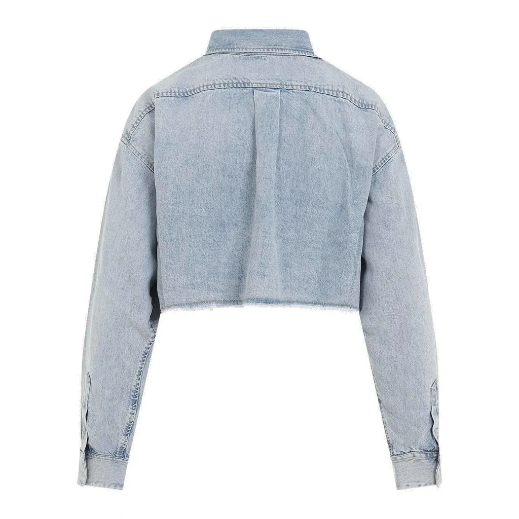 Cropped Denim Shirt