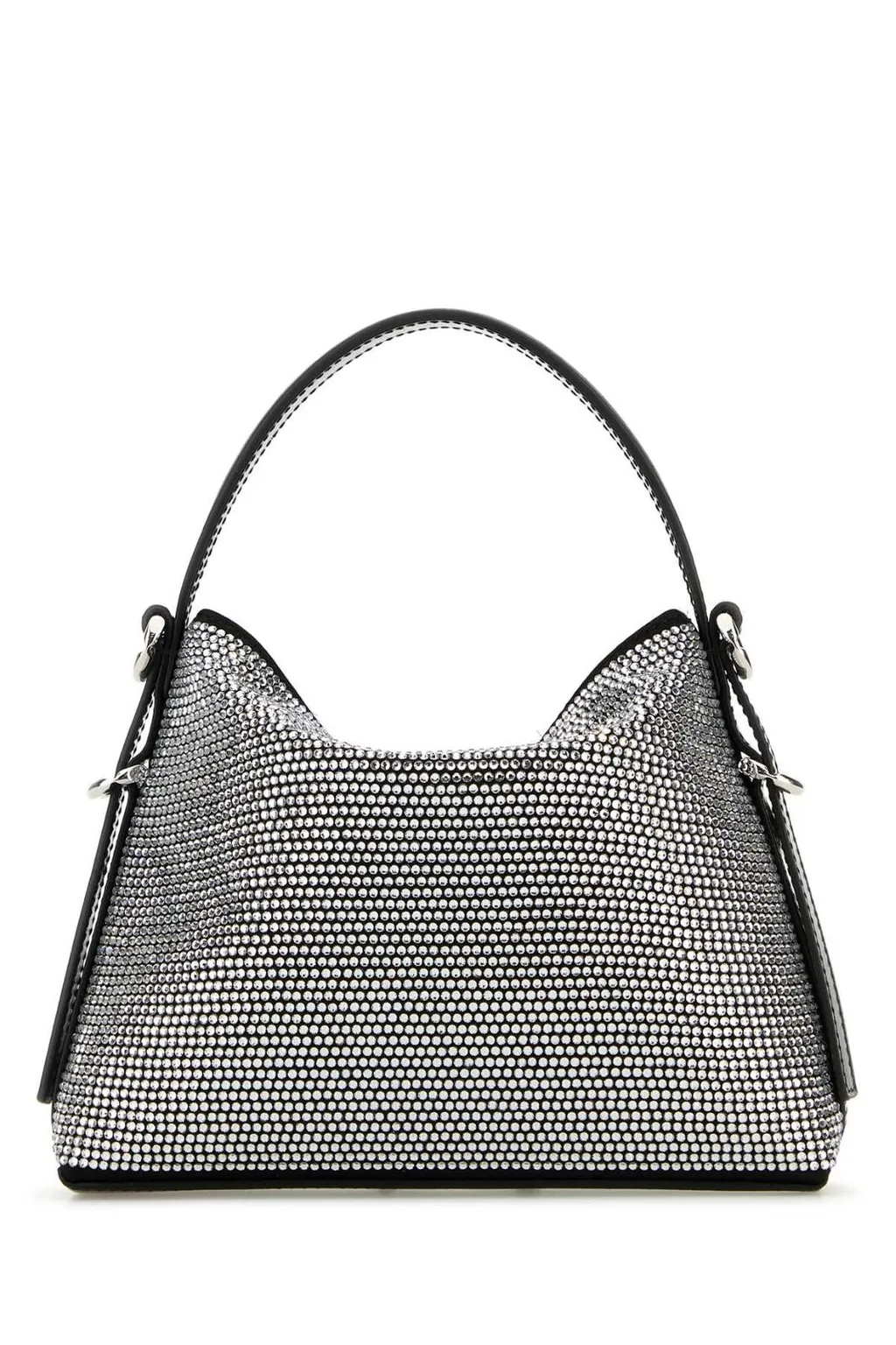 Crystal-Embellished Shoulder Bag