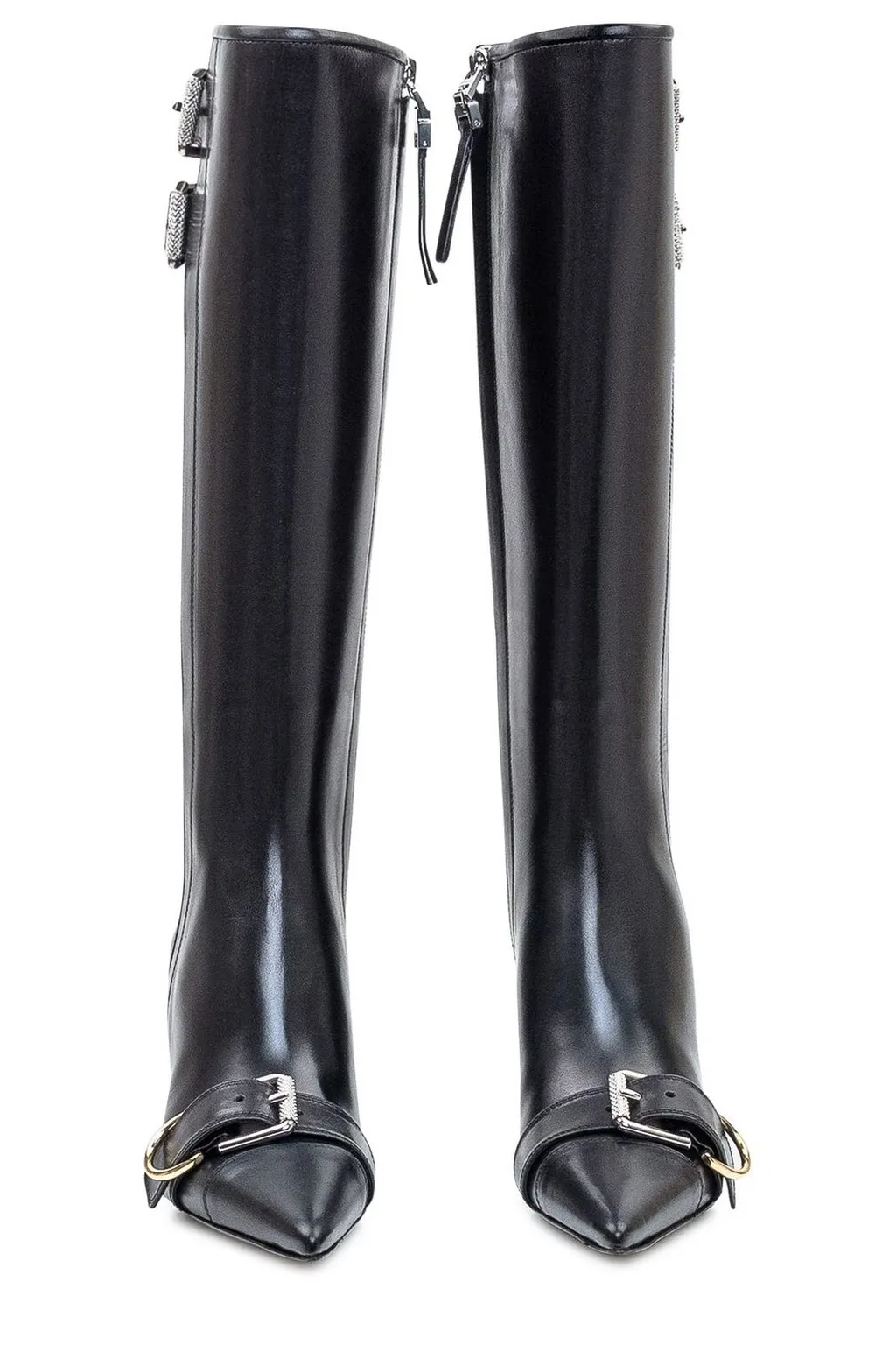 Knee-High Boots With Buckle Detail