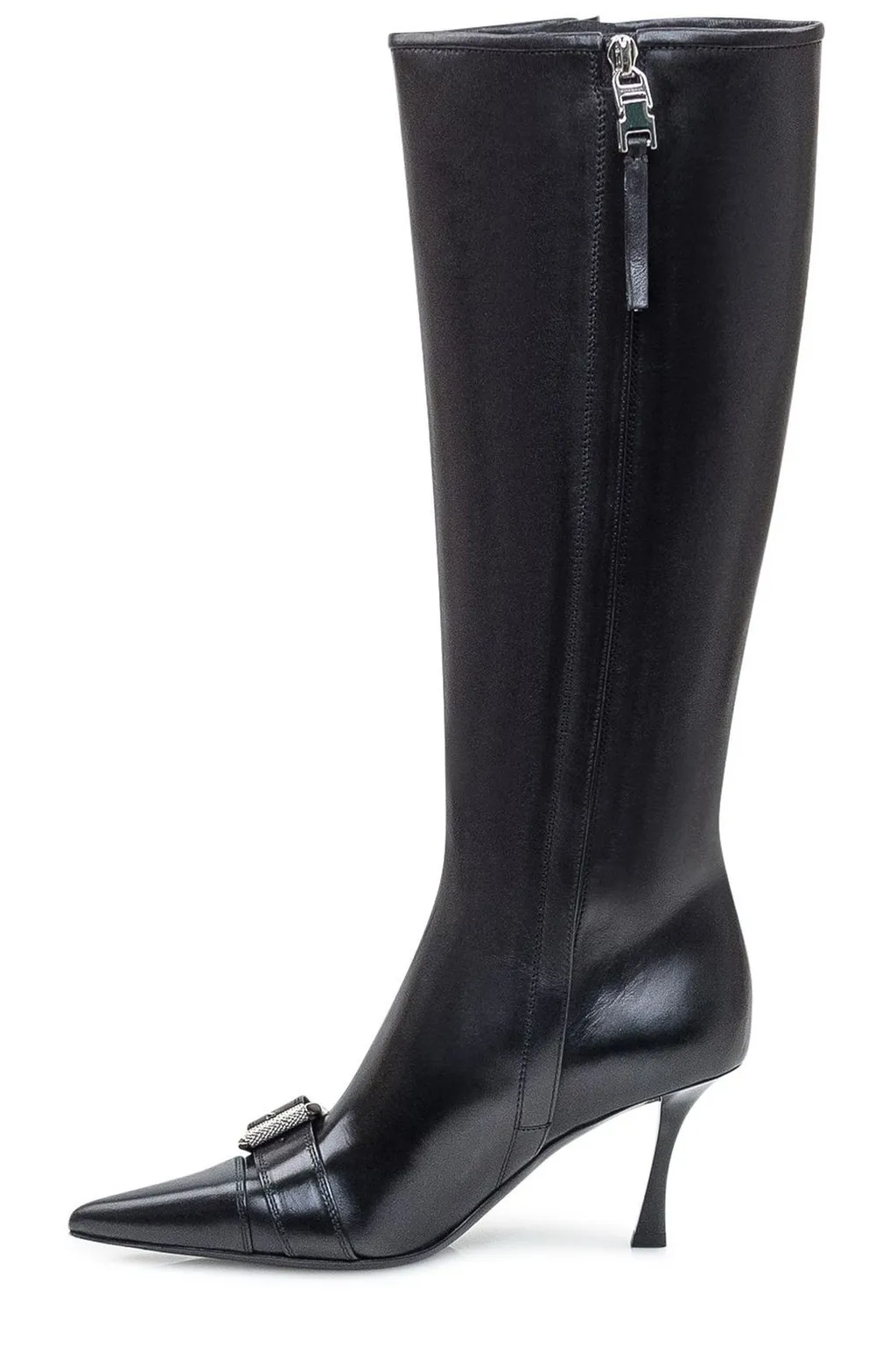 Knee-High Boots With Buckle Detail