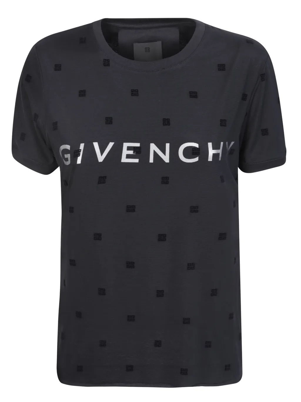 T-Shirt With All-Over Givenchy Motif