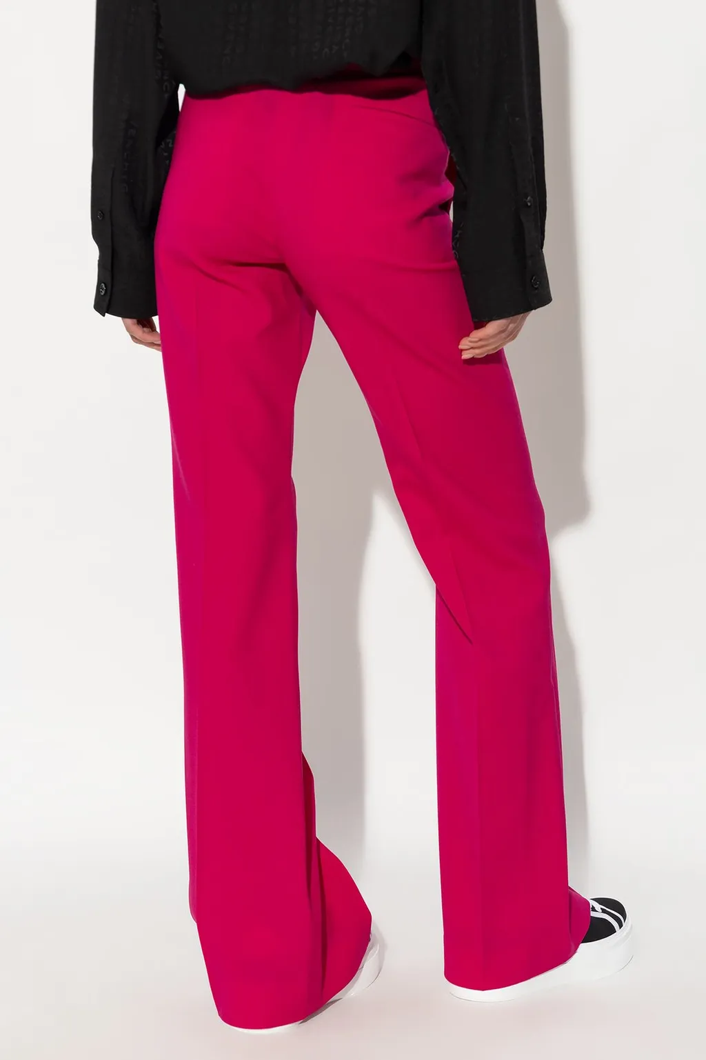 High-Waisted Flared Trousers