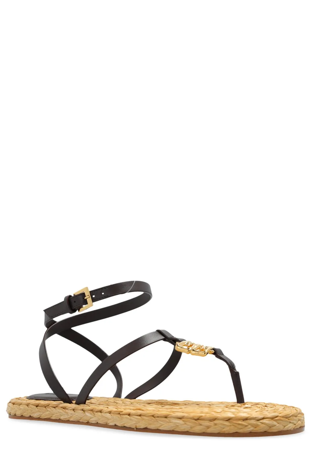 Thong Sandals With Ankle Strap
