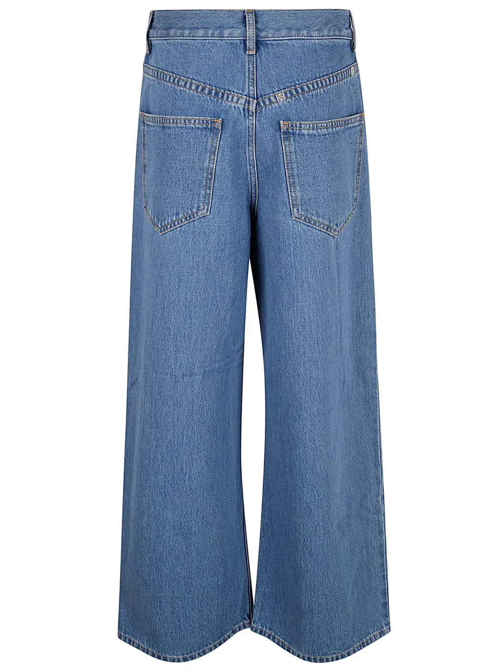 Wide-Leg Denim Jeans
