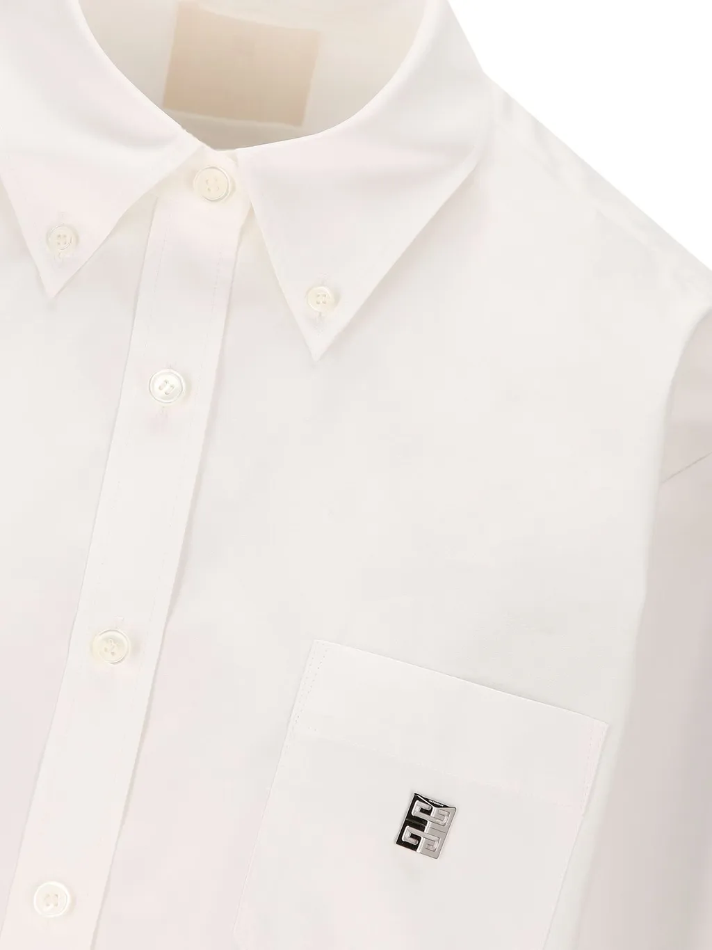Cropped Button-Down Shirt