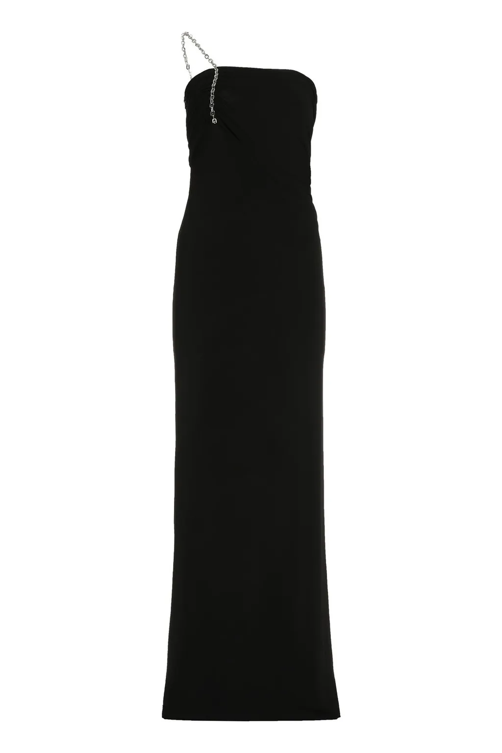 Strapless Gown With Chain Detail