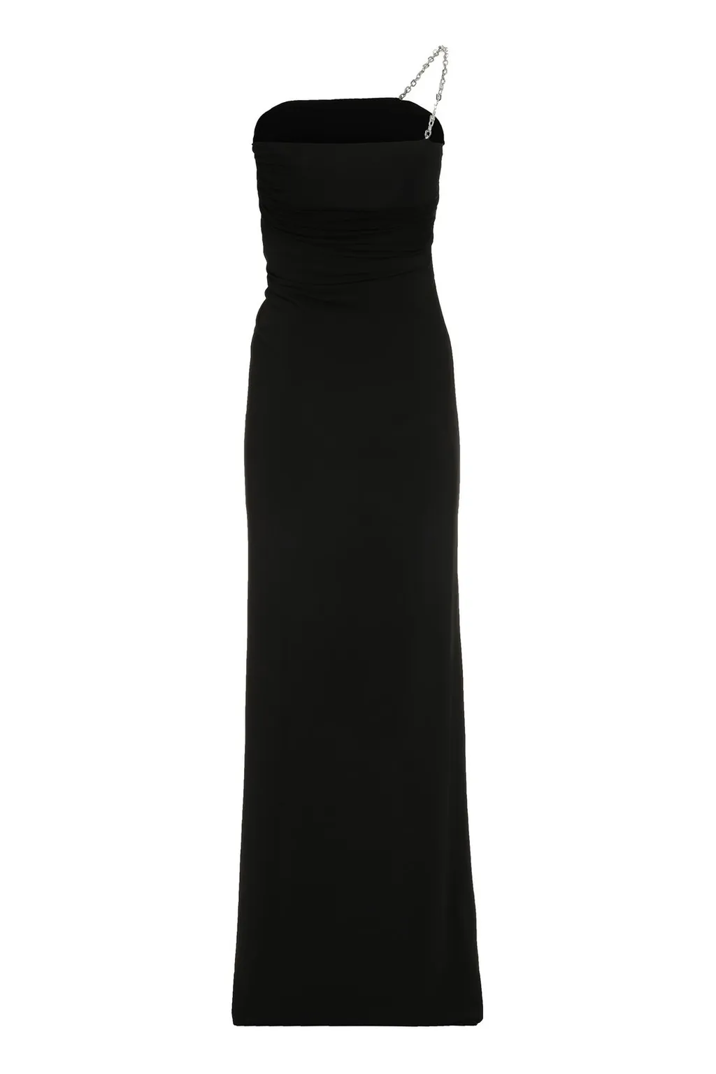 Strapless Gown With Chain Detail
