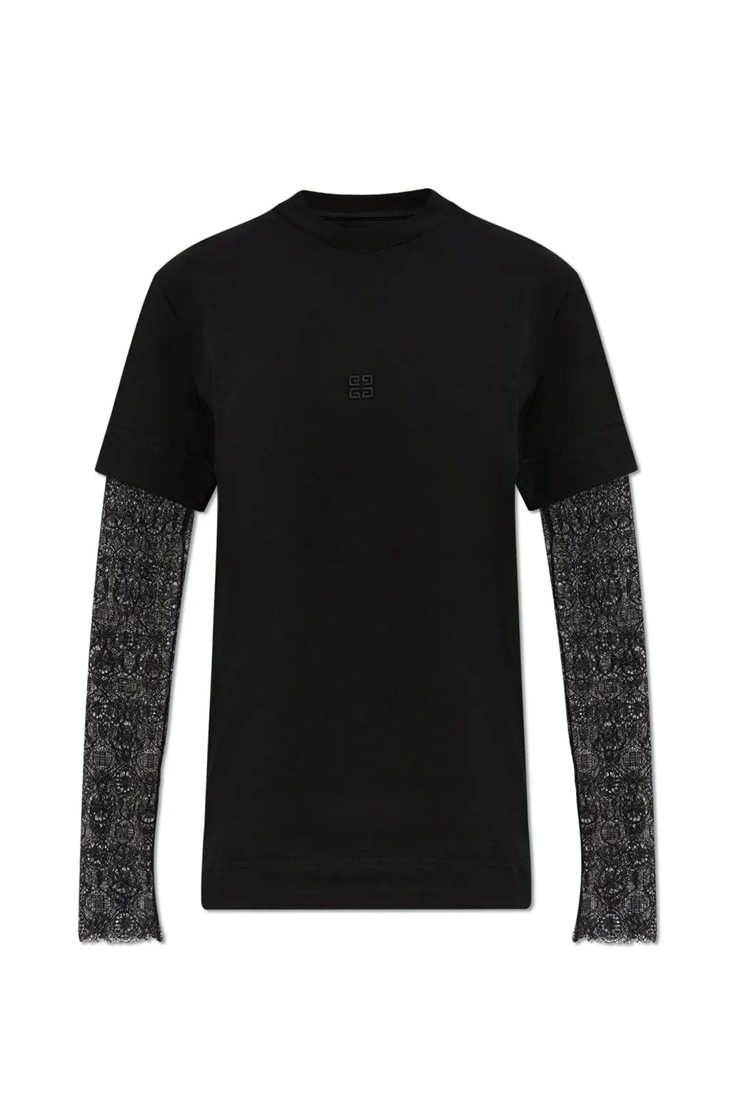 T-Shirt With Lace Sleeves