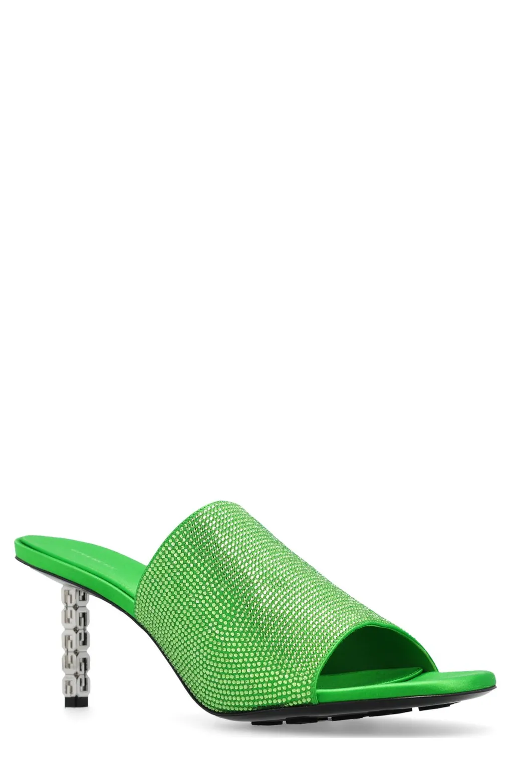 Mules With Embellished Heel