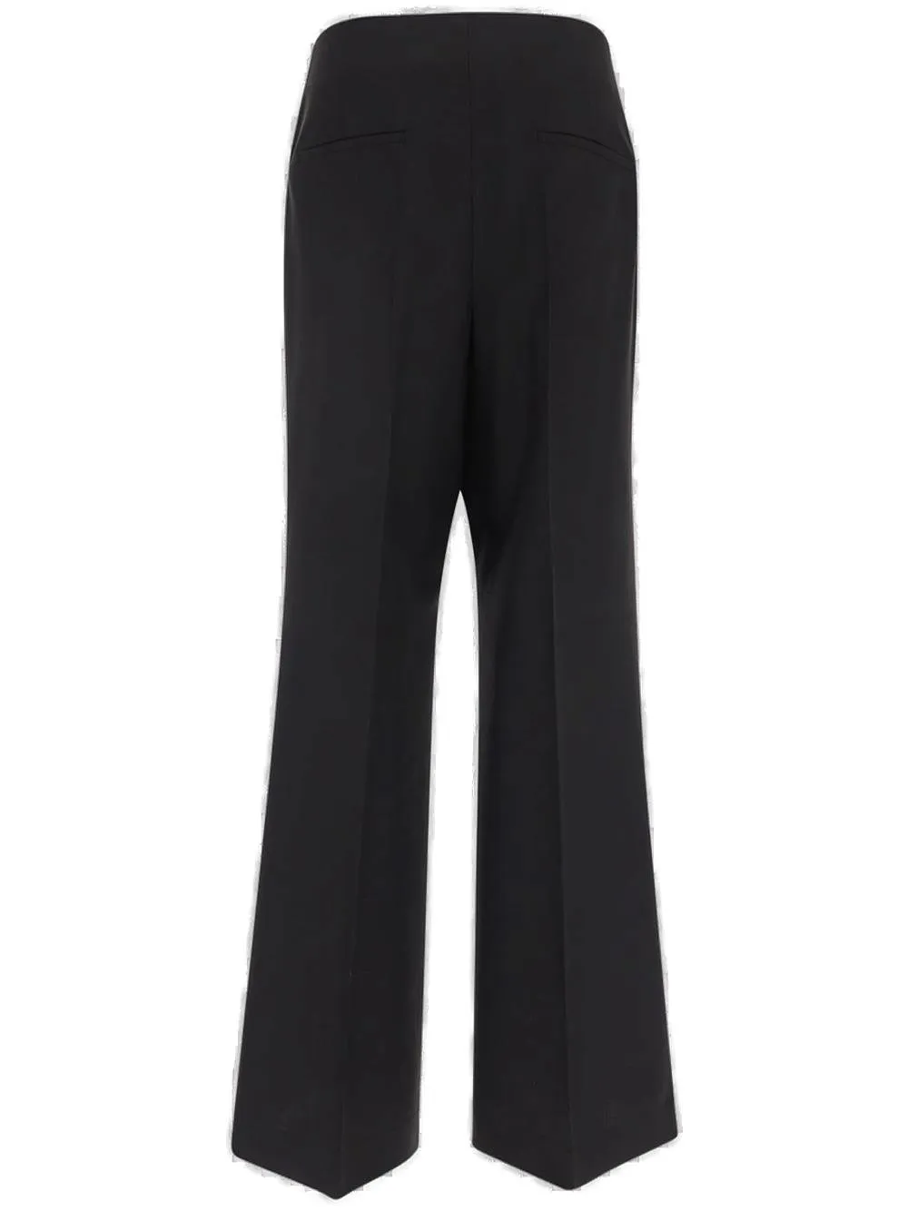 High-Waisted Flared Trousers