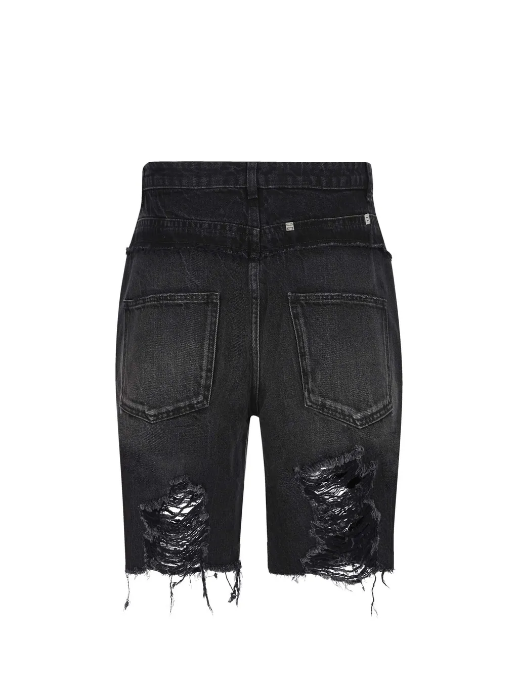 Distressed Denim Shorts
