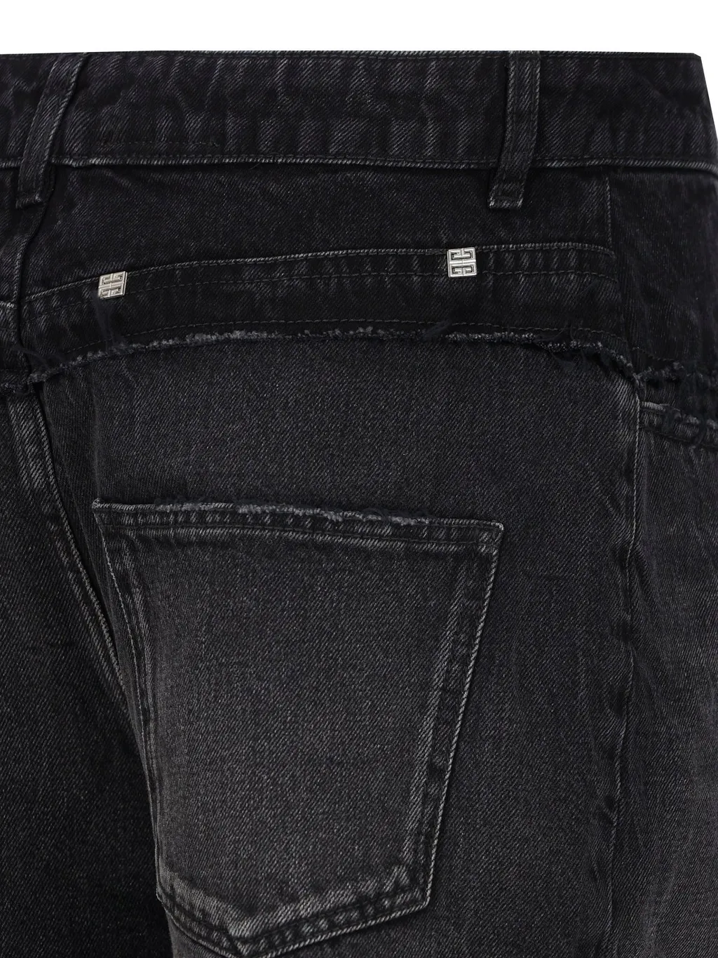 Distressed Denim Shorts