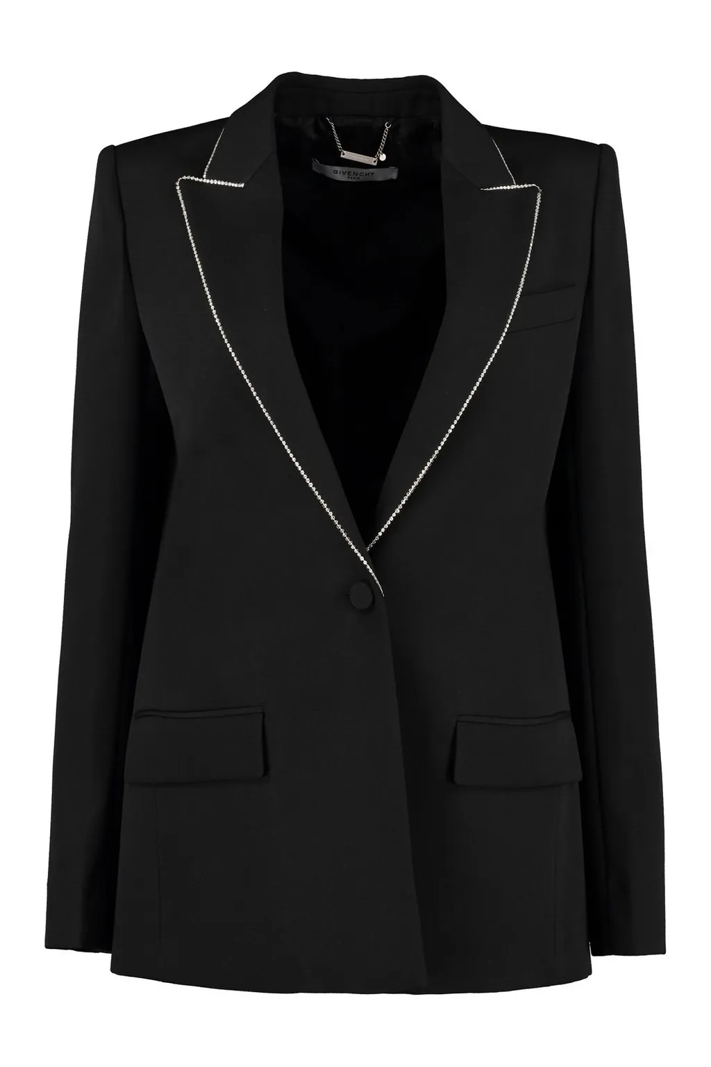 Blazer With Crystal Embellishment