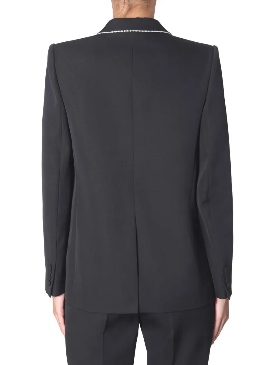 Blazer With Crystal Embellishment